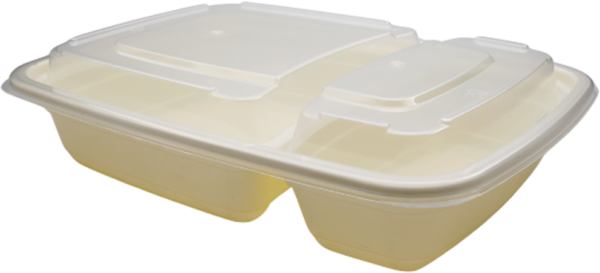 32oz 2 Compartment Rectangular PP Container