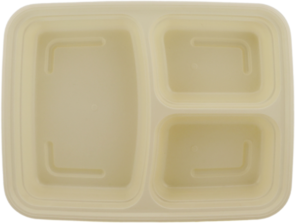 33oz 3 Compartments PP Container - Image 2