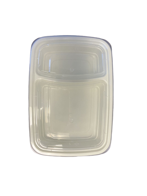 32oz 2 Compartment Rectangular PP Container - Image 6