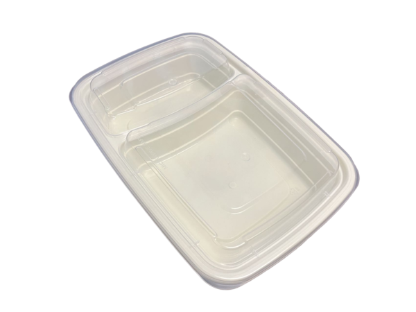 32oz 2 Compartment Rectangular PP Container - Image 4